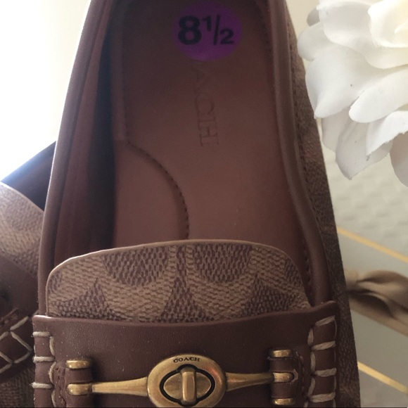 🎀 Coach Signature Crosby Driver TurnLock  Loafers - Picture 3 of 9